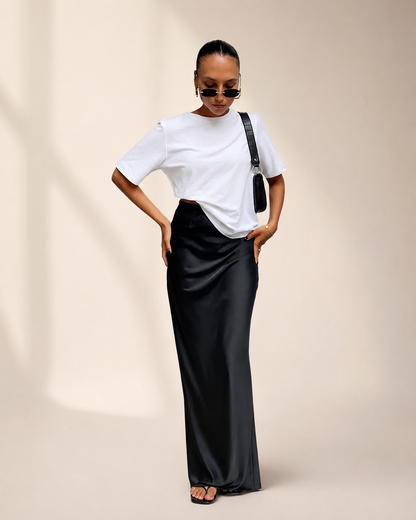 Seraphine Satin Skirt