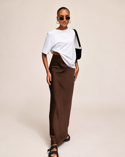 Seraphine Satin Skirt