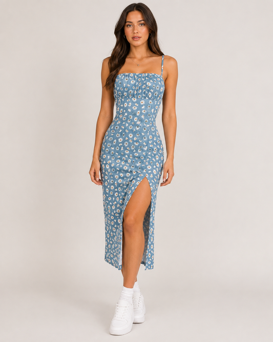 Portofino Print Maxi Dress