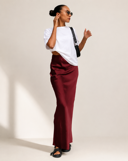 Seraphine Satin Skirt