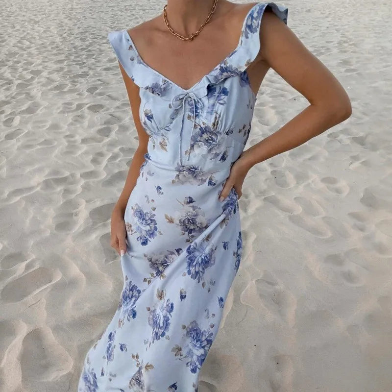 Capri Bloom Maxi Dress