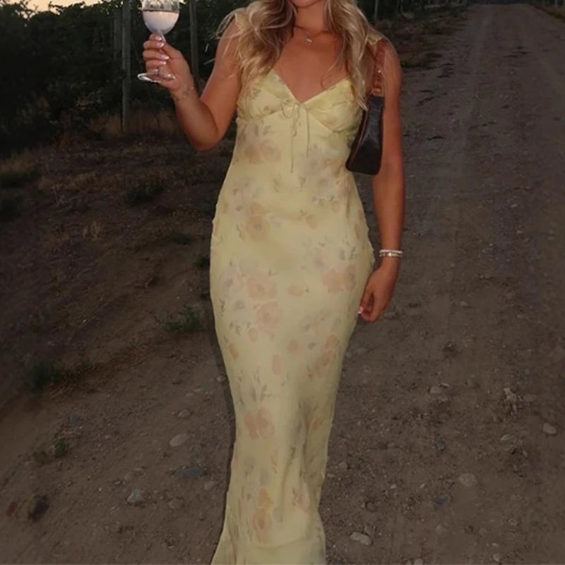 Capri Bloom Maxi Dress