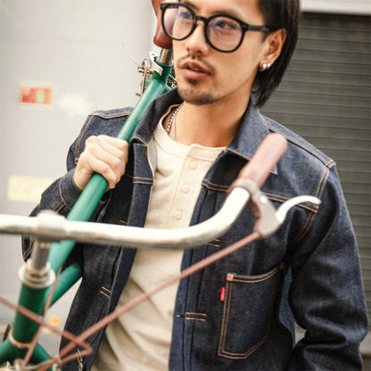 Red Tornado 506XX Jean Jacket American Casual Style Type 1 Selvedge Denim Blouse