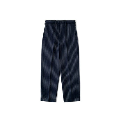 Rugged Bronson Vintage Coke Stripe Delivery Pants Men Herringbone Twill Loose Fit Workwear Trousers High Waist Straight Leg