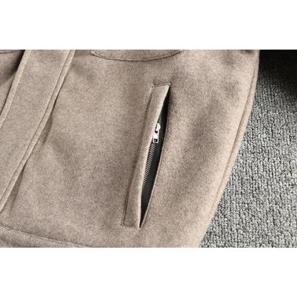 Thick woolen fabric American trendy men's jacket autumn and winter quilted cotton warm workwear cotton coat jacket top